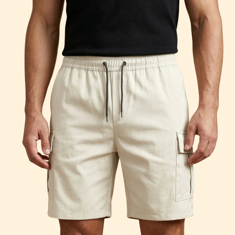 Men’s Lightweight Cargo Shorts with Drawstring Closure - Image 10
