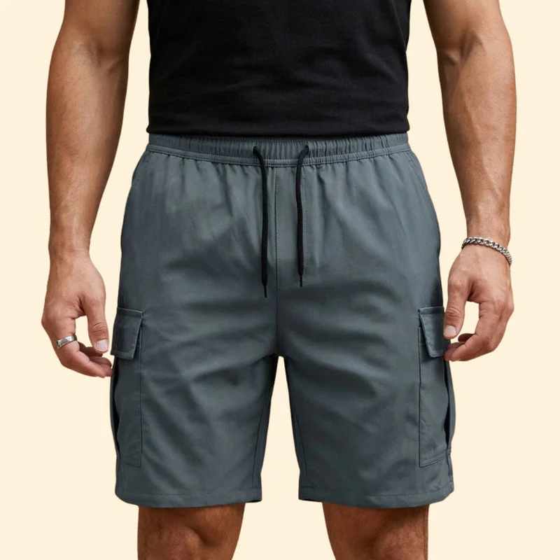 Men’s Lightweight Cargo Shorts with Drawstring Closure - Image 11