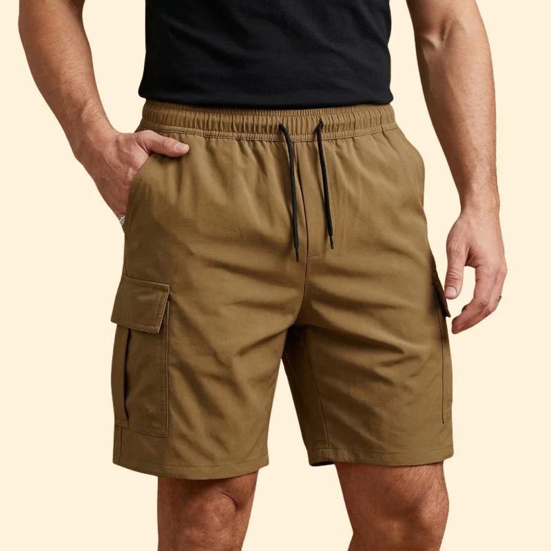 Men’s Lightweight Cargo Shorts with Drawstring Closure - Image 3