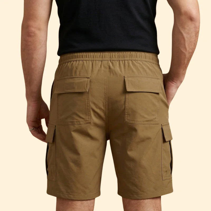 Men’s Lightweight Cargo Shorts with Drawstring Closure - Image 6