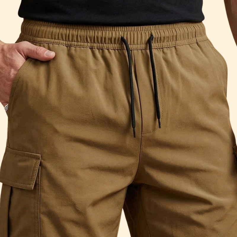 Men’s Lightweight Cargo Shorts with Drawstring Closure - Image 7