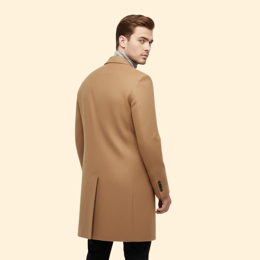Men’s Long Coat with Front Buttons - Image 5