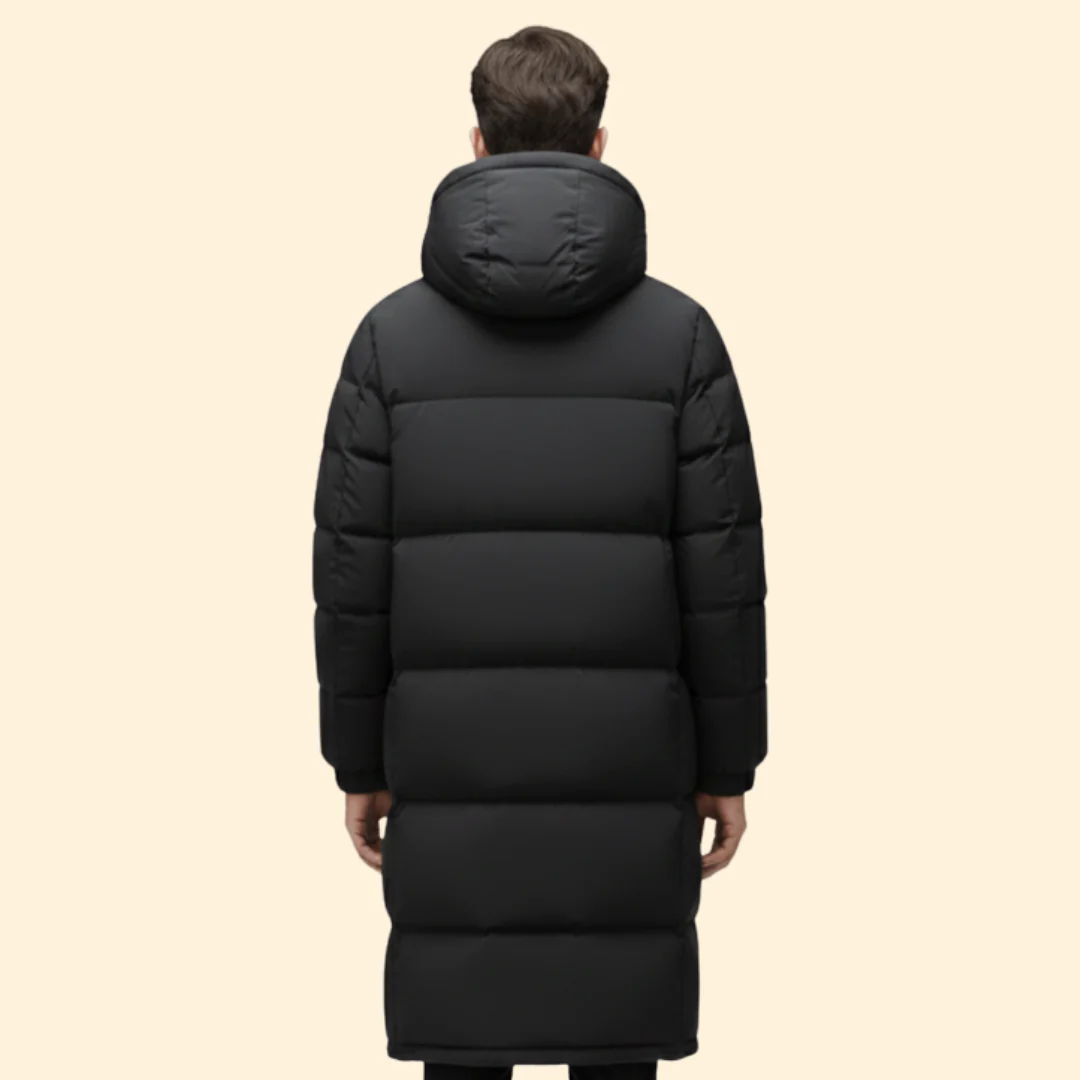 Men’s Long Puffer Jacket with Warm Insulation - Image 4