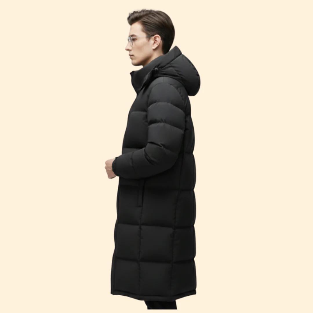 Men’s Long Puffer Jacket with Warm Insulation - Image 5