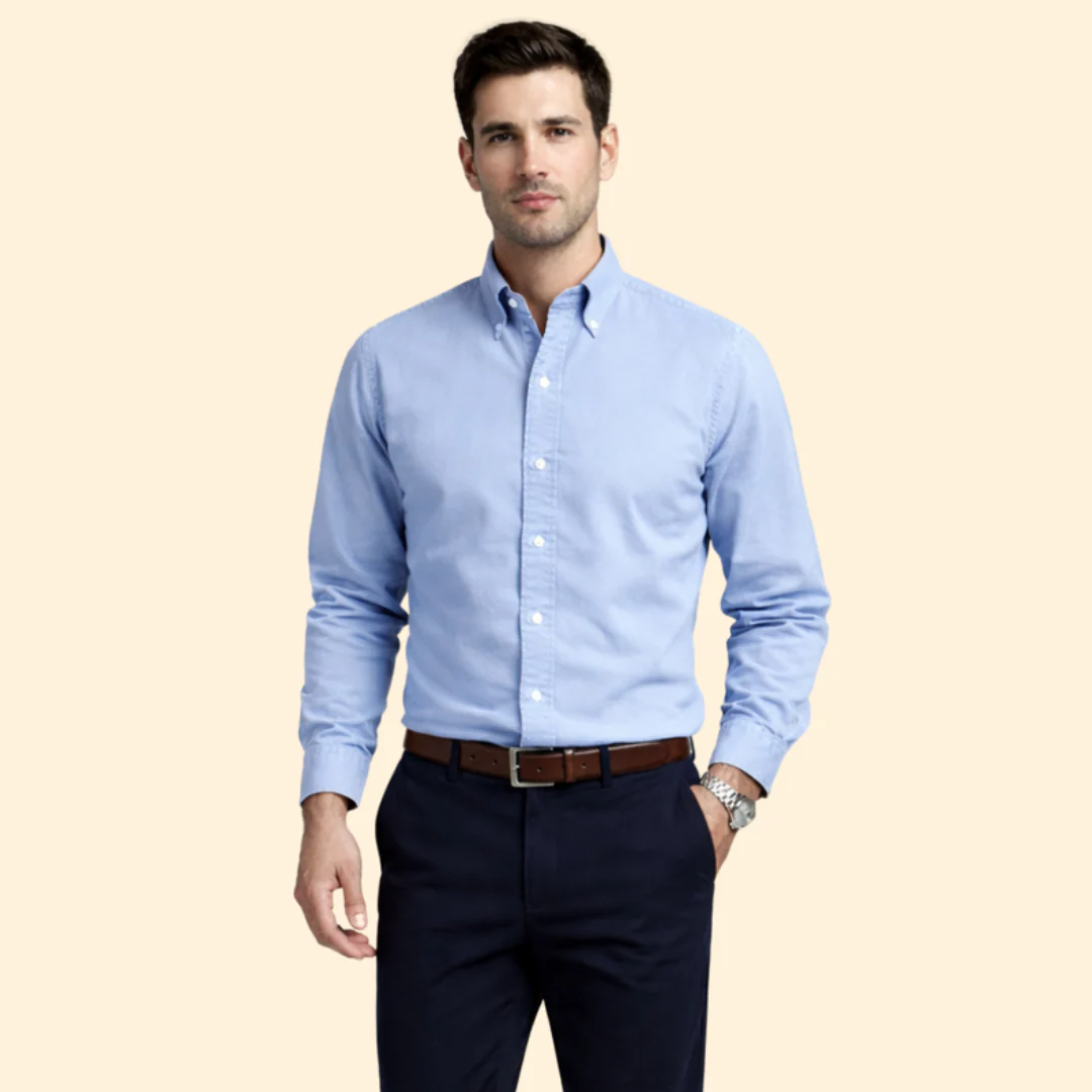 Men’s Long-Sleeve Shirt with Button Closure - Image 5