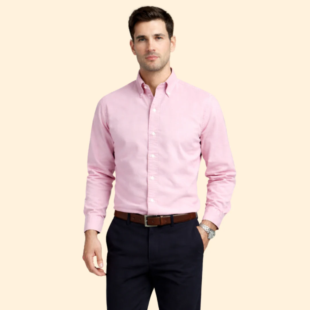 Men’s Long-Sleeve Shirt with Button Closure - Image 6