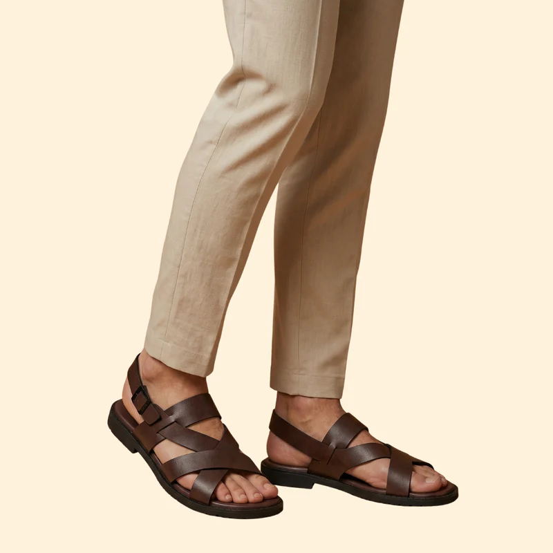 Men's Mesh Sandals with Strap - Image 3