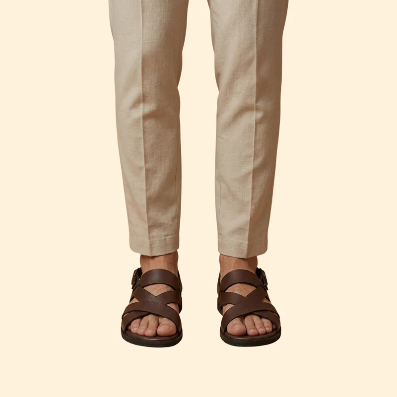 Men's Mesh Sandals with Strap - Image 5