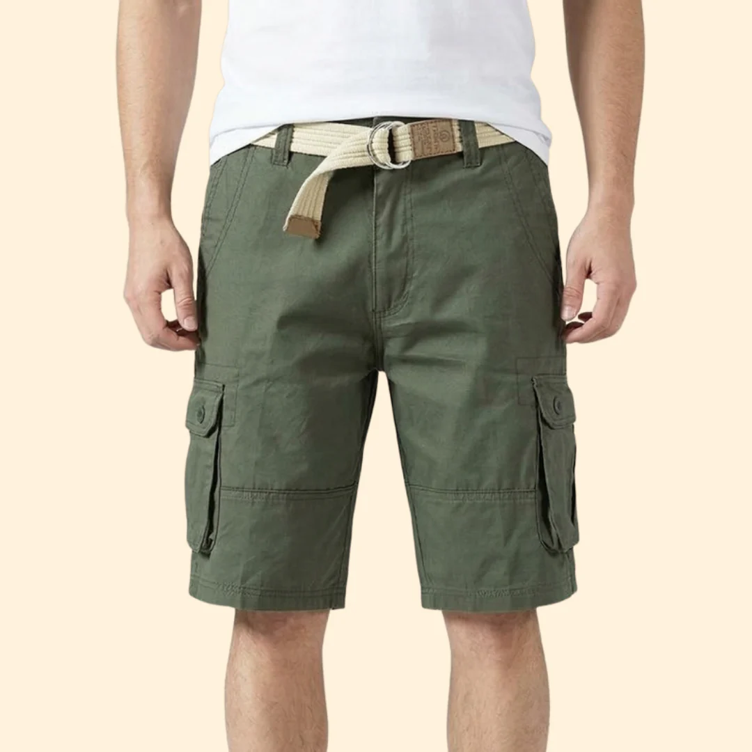 Men’s Outdoor Cargo Shorts with Belted Waist - Image 3