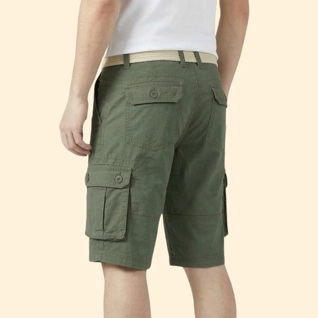 Men’s Outdoor Cargo Shorts with Belted Waist - Image 4