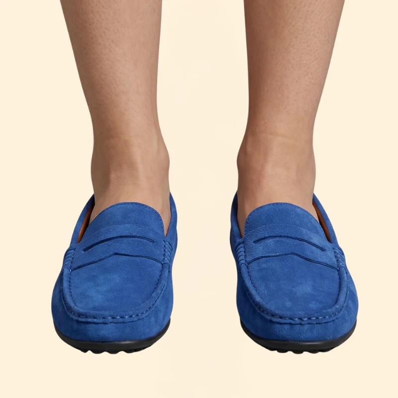 Men’s Penny Loafers with Suede Finish - Image 7