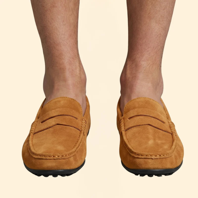 Men’s Penny Loafers with Suede Finish - Image 9