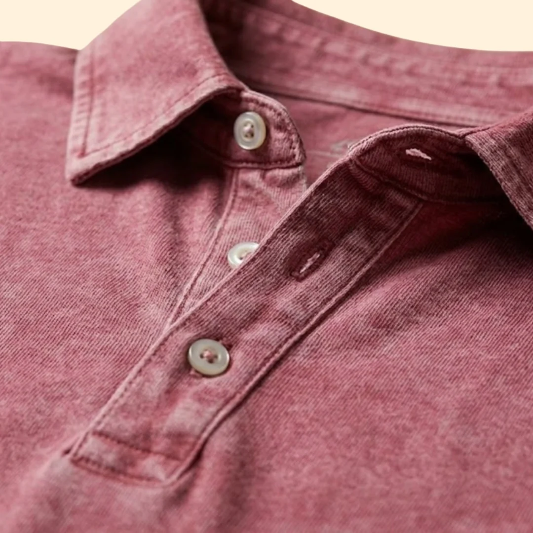 Men’s Polo Shirt with Button Placket - Image 7