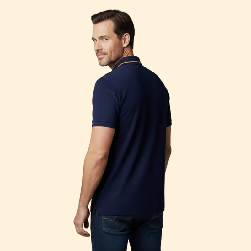Men’s Polo Shirt with Short Sleeve Style - Image 4