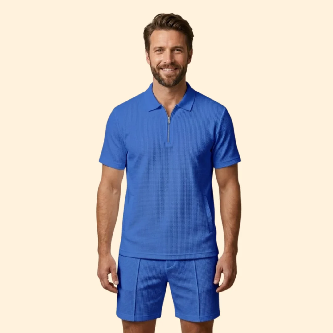 Men’s Polo Shirt with Zipper and Side Pockets - Image 10