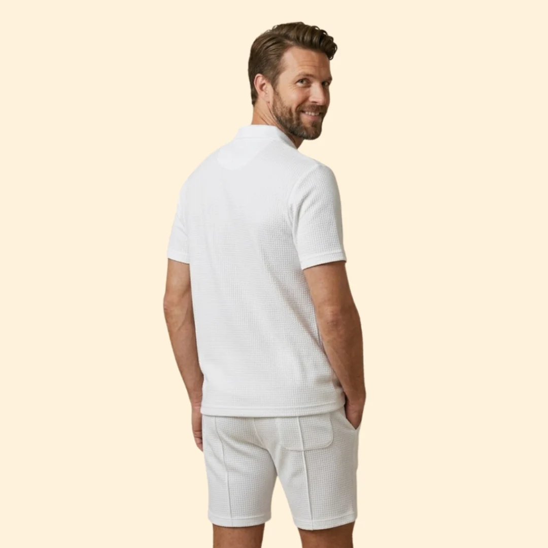 Men’s Polo Shirt with Zipper and Side Pockets - Image 5