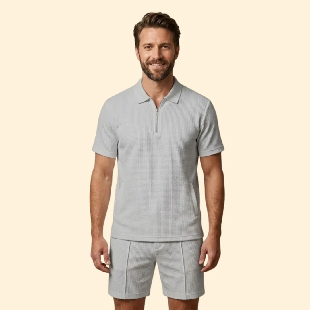 Men’s Polo Shirt with Zipper and Side Pockets - Image 7