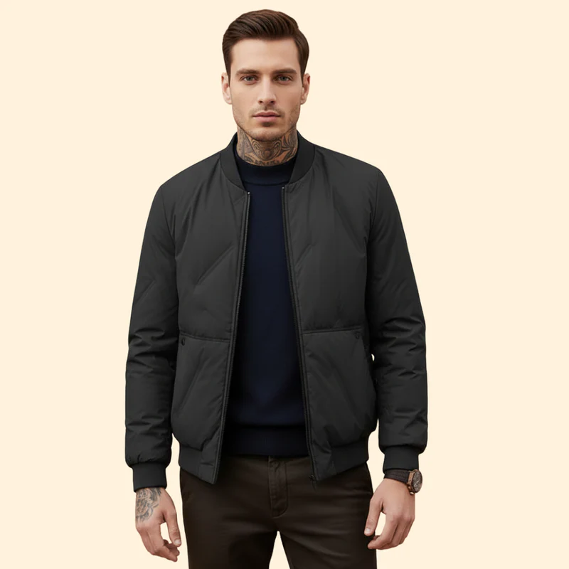 Men’s Polyester Bomber Jacket - Image 2