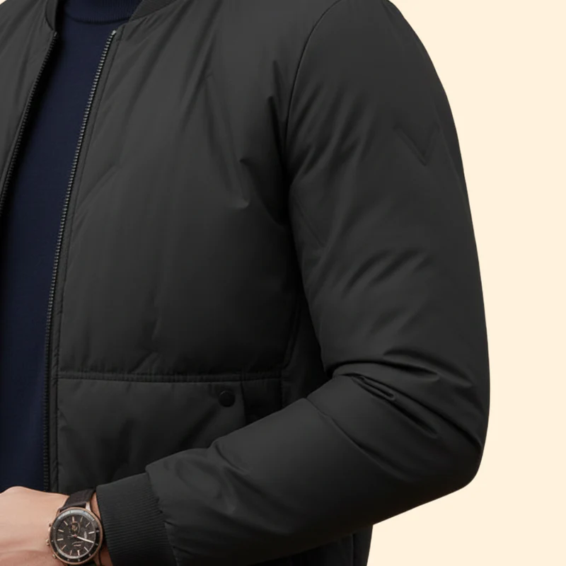 Men’s Polyester Bomber Jacket - Image 5