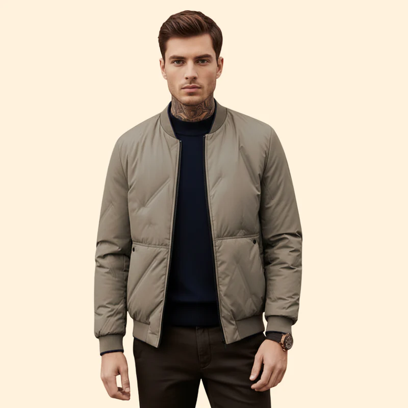Men’s Polyester Bomber Jacket - Image 7
