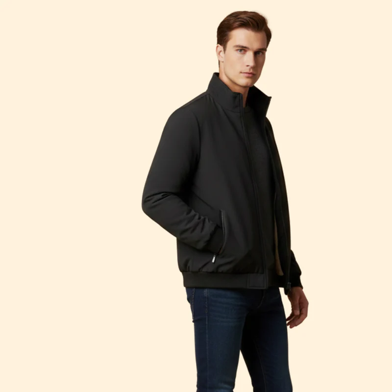 Men’s Puffer Bomber Jacket - Image 3