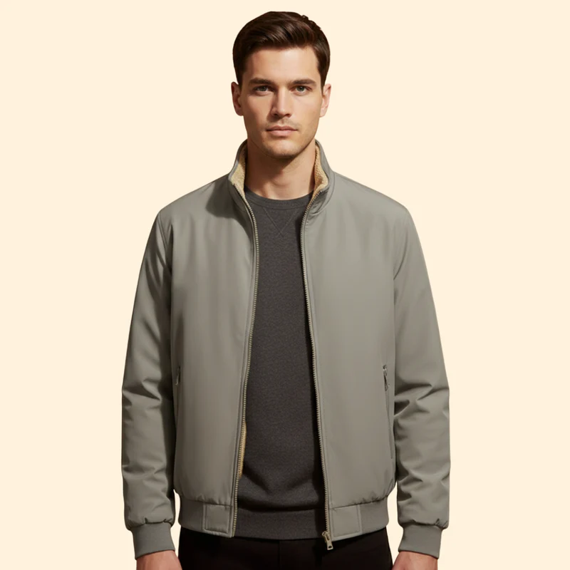 Men’s Puffer Bomber Jacket - Image 8
