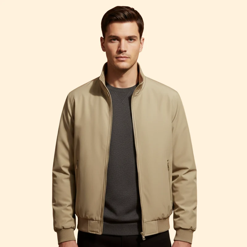 Men’s Puffer Bomber Jacket - Image 9