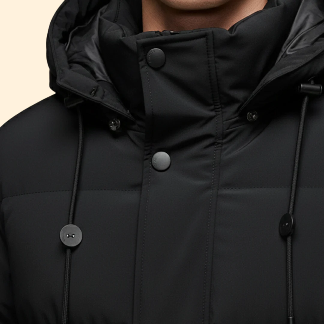 Men’s Puffer Jacket with Hood - Image 5