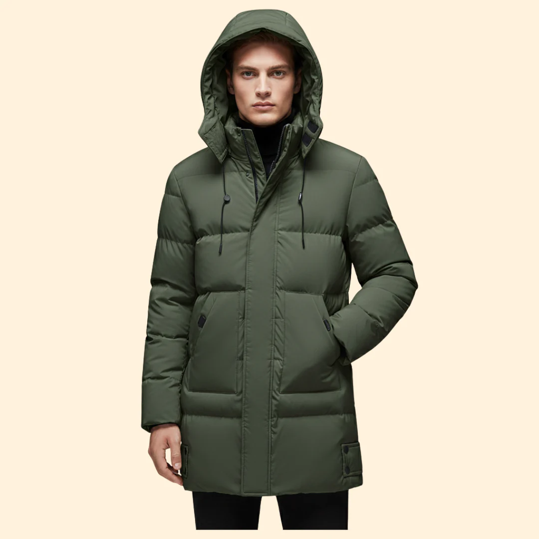 Men’s Puffer Jacket with Hood - Image 7