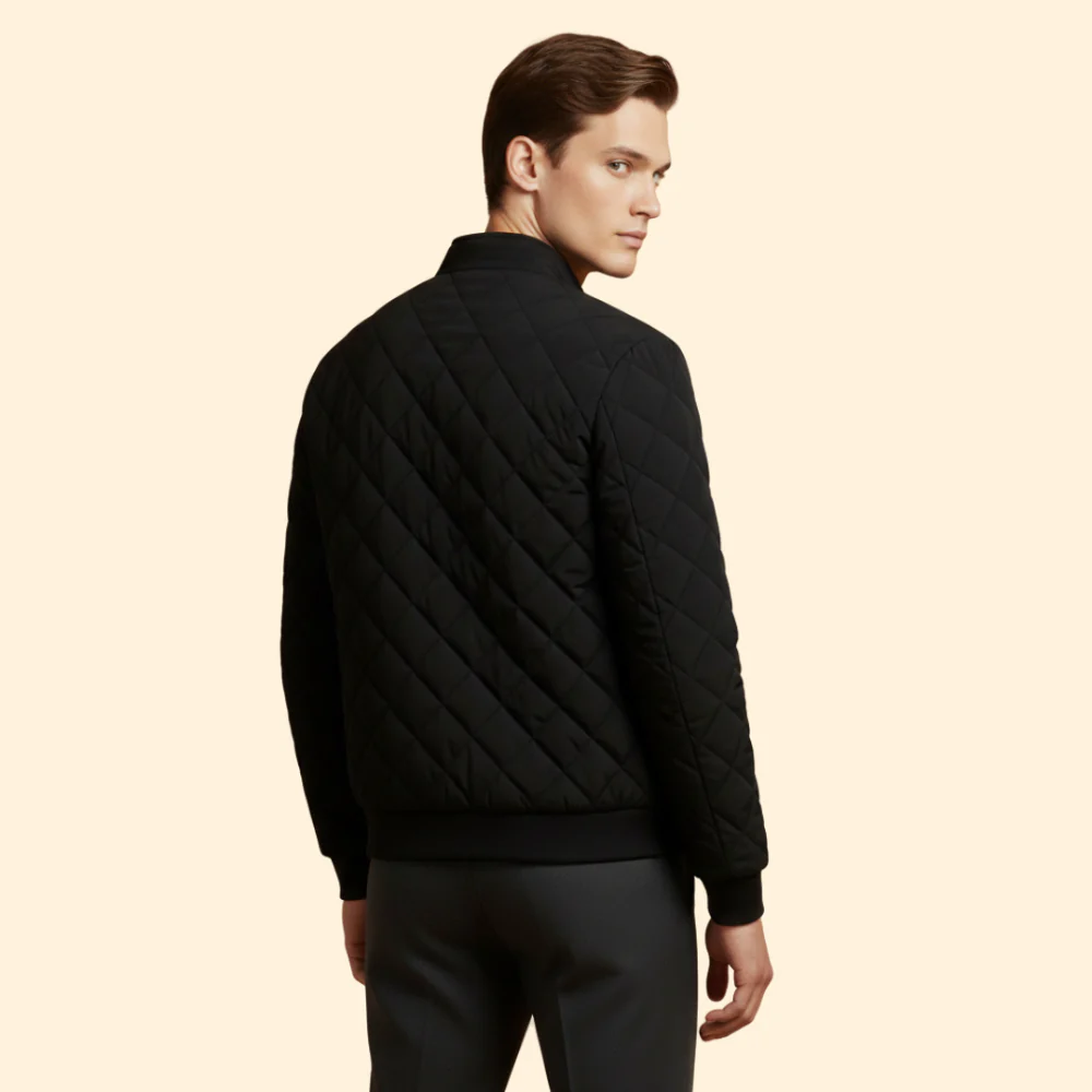 Men’s Quilted Bomber Jacket - Image 4