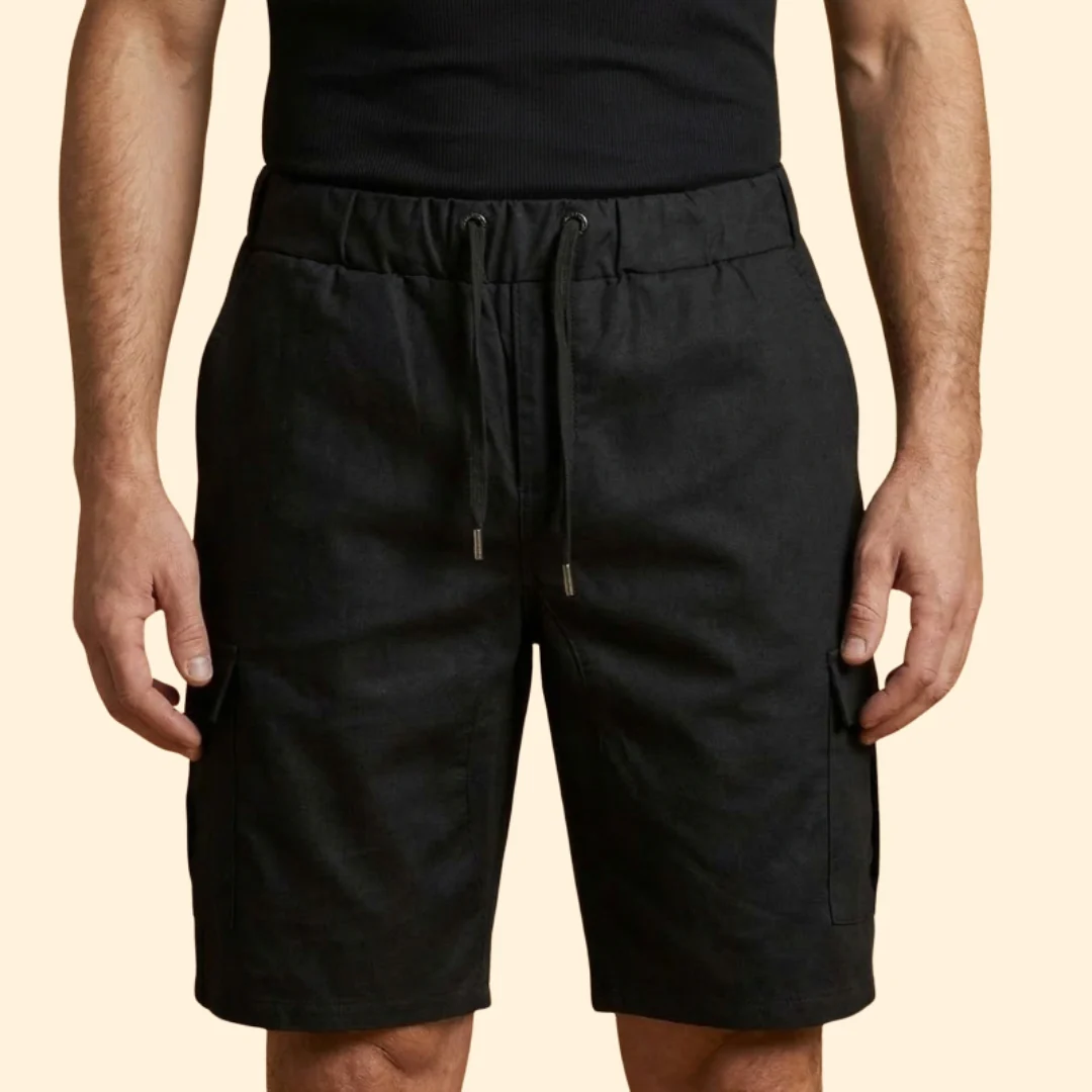 Men’s Relaxed Fit Cargo Shorts with Drawstring - Image 3