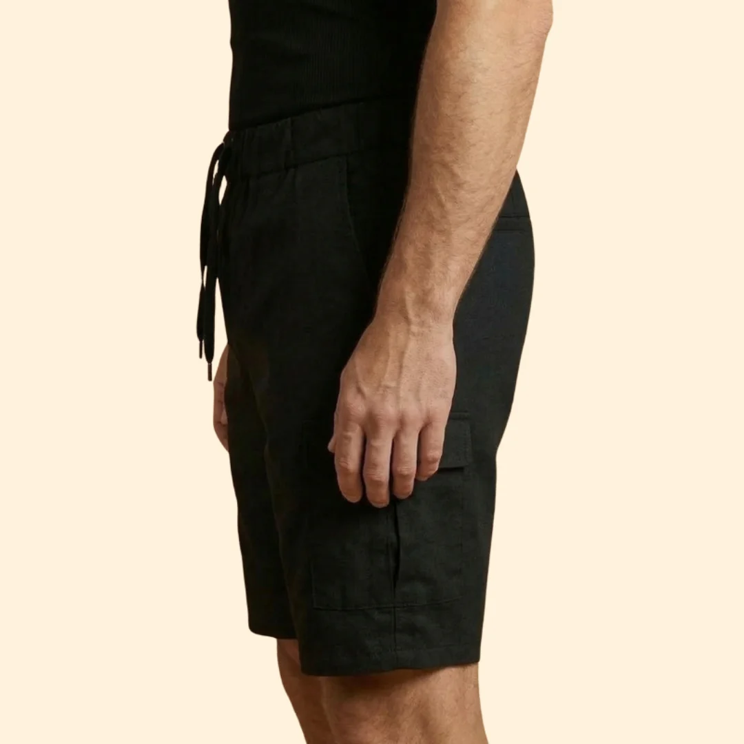 Men’s Relaxed Fit Cargo Shorts with Drawstring - Image 4