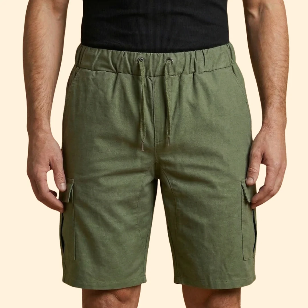 Men’s Relaxed Fit Cargo Shorts with Drawstring - Image 9