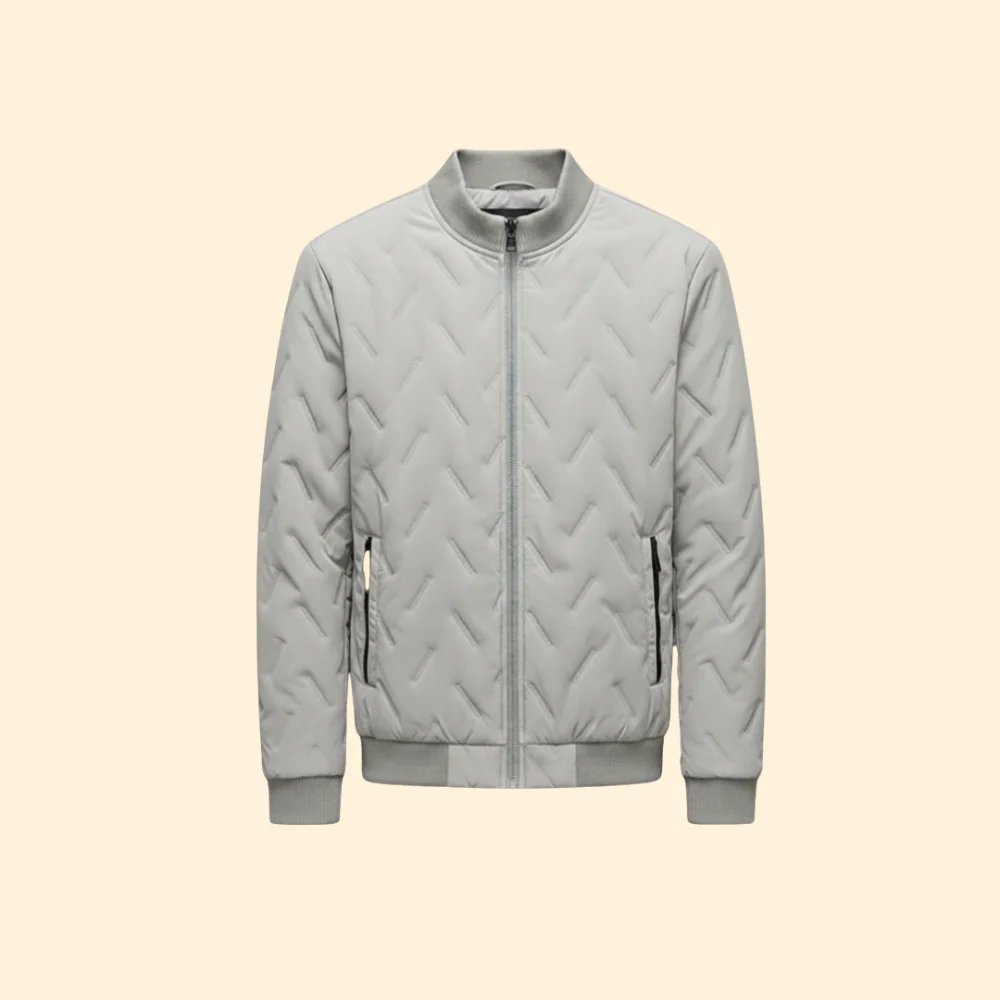 Men’s Ribbed Collar Jacket