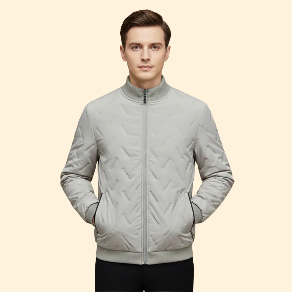Men’s Ribbed Collar Jacket - Image 2
