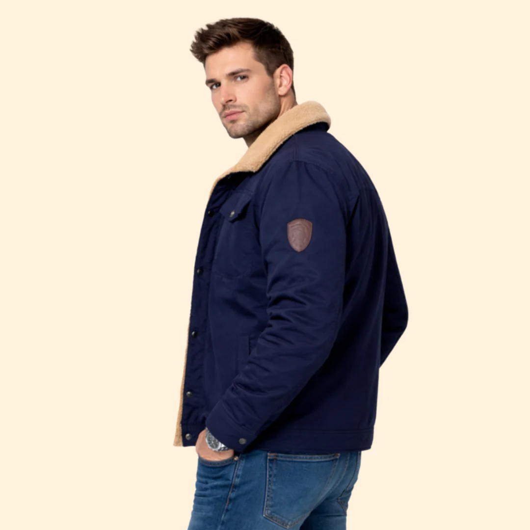 Men’s Sherpa Jacket with Structured Fit - Image 3