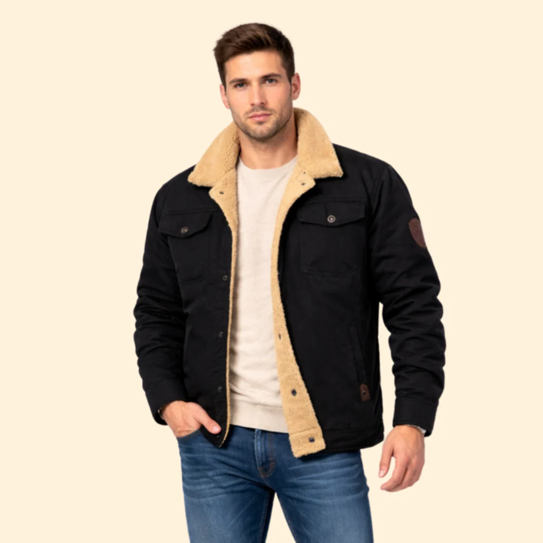 Men’s Sherpa Jacket with Structured Fit - Image 5