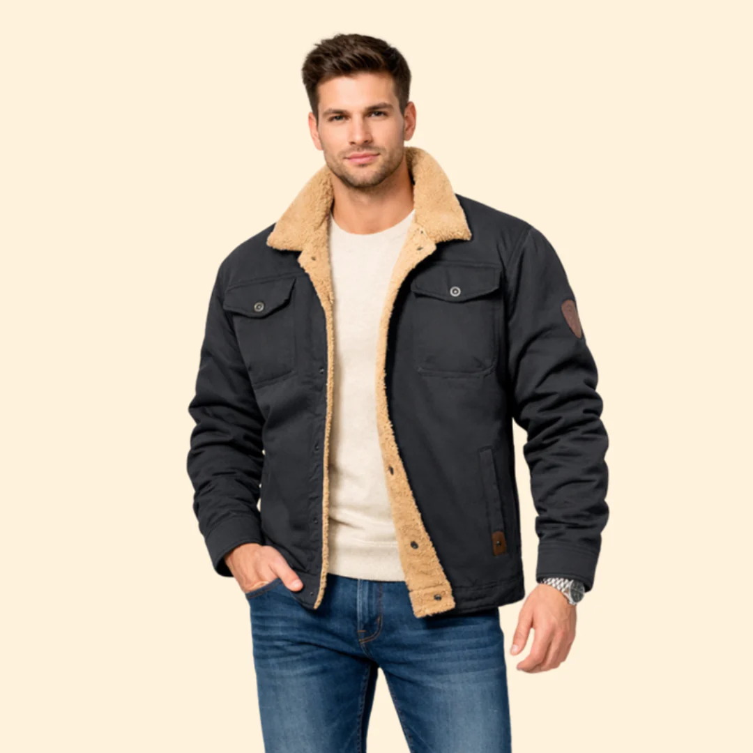 Men’s Sherpa Jacket with Structured Fit - Image 6