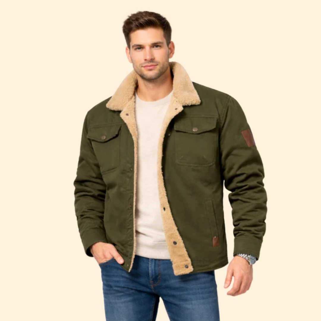 Men’s Sherpa Jacket with Structured Fit - Image 7