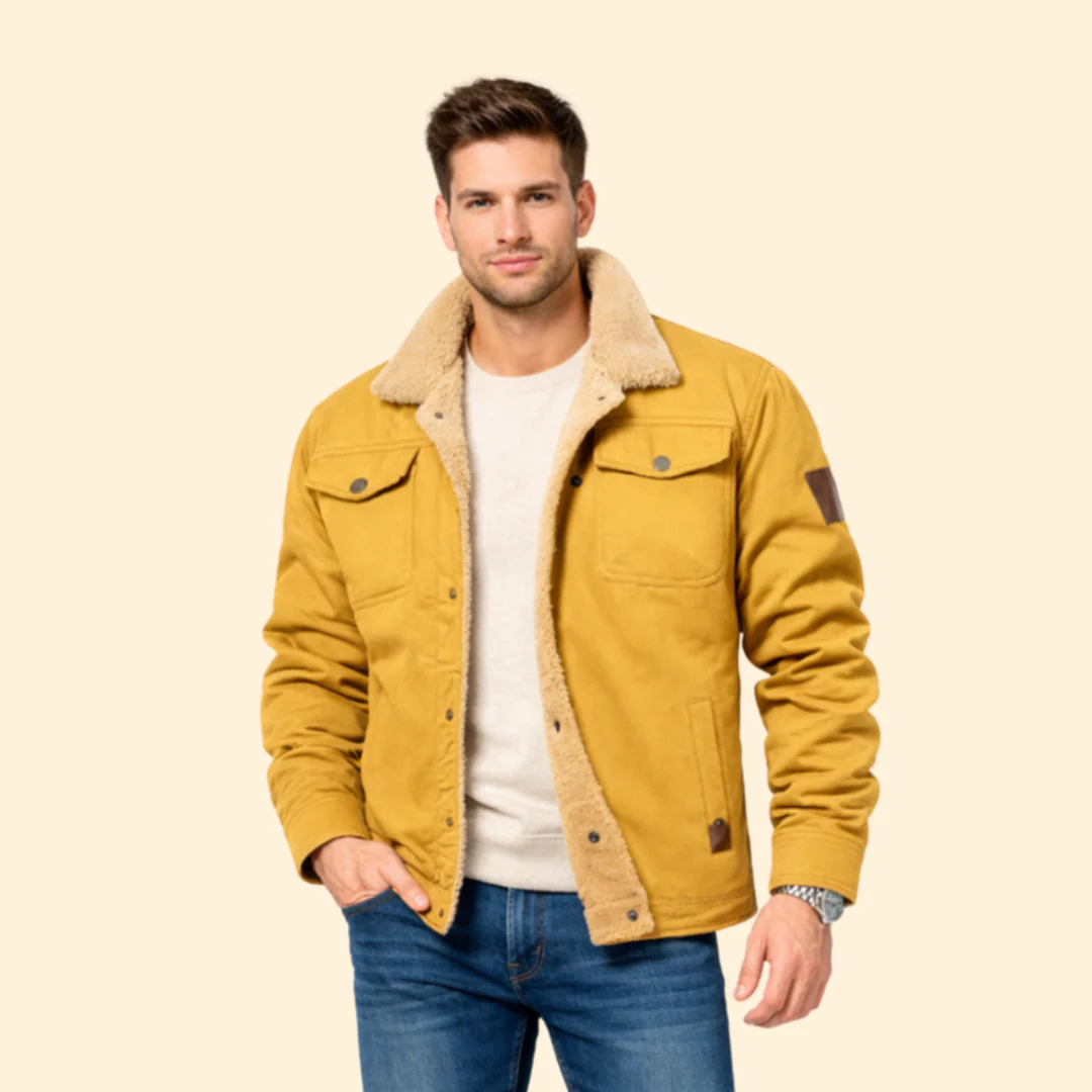 Men’s Sherpa Jacket with Structured Fit - Image 8