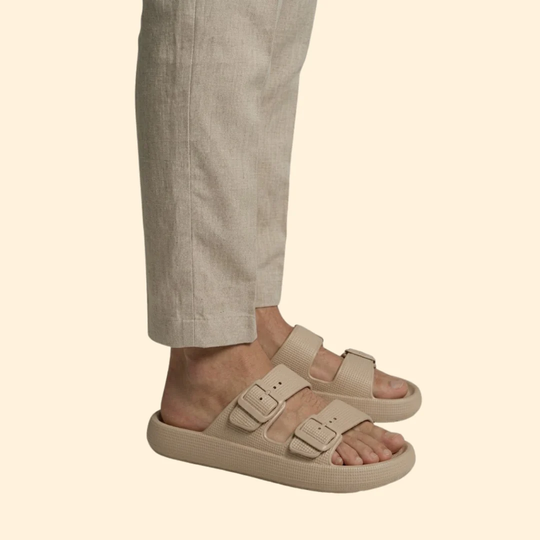 Men's Slide Sandals with Buckles - Image 4