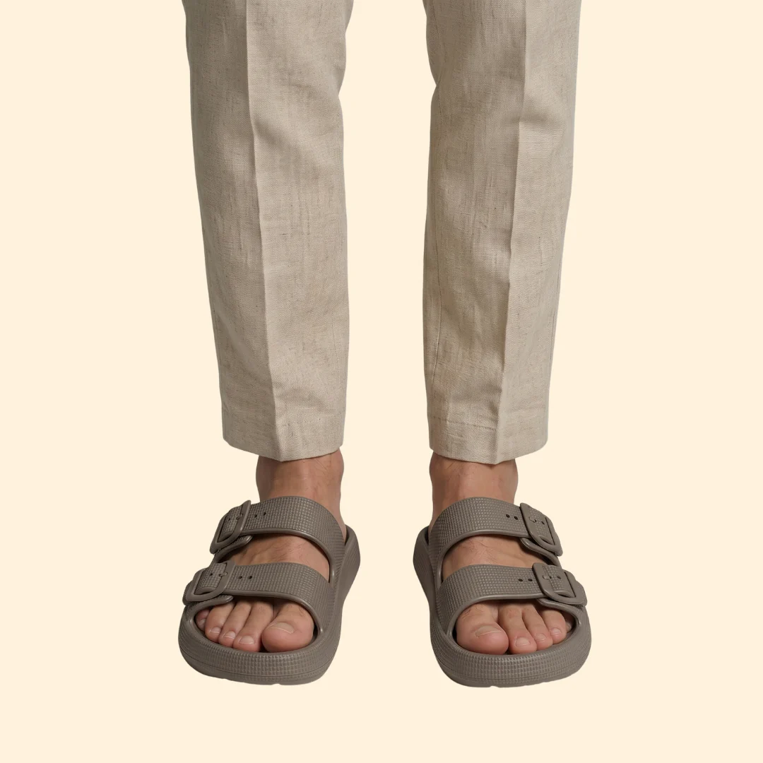 Men's Slide Sandals with Buckles - Image 7