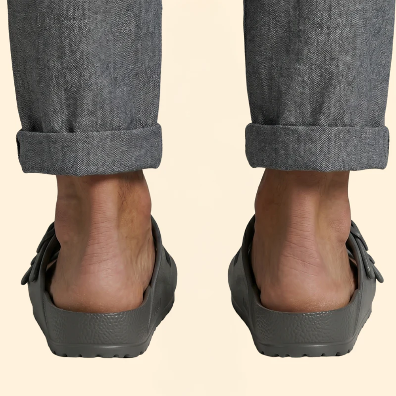 Men's Slide Sandals with Double Buckles - Image 5