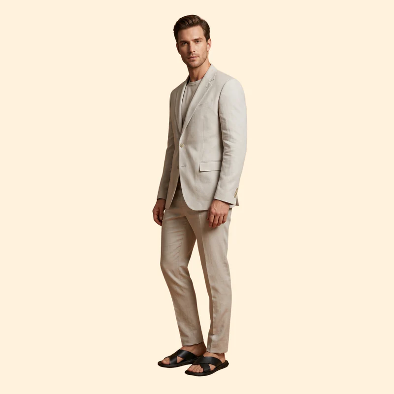 Men's Slide Sandals with Straps - Image 2