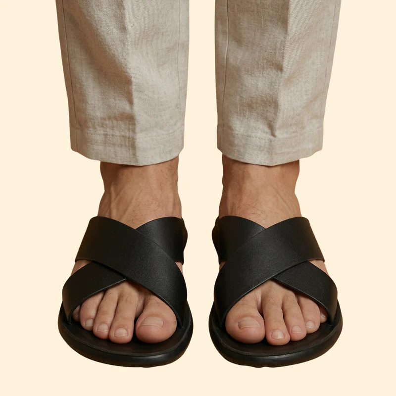 Men's Slide Sandals with Straps - Image 4