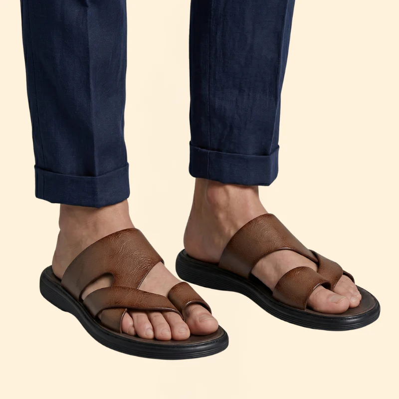 Men’s Slide Sandals with Toe Loop - Image 3