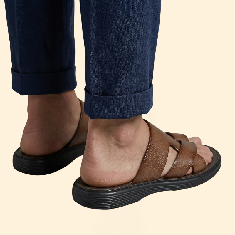 Men’s Slide Sandals with Toe Loop - Image 4