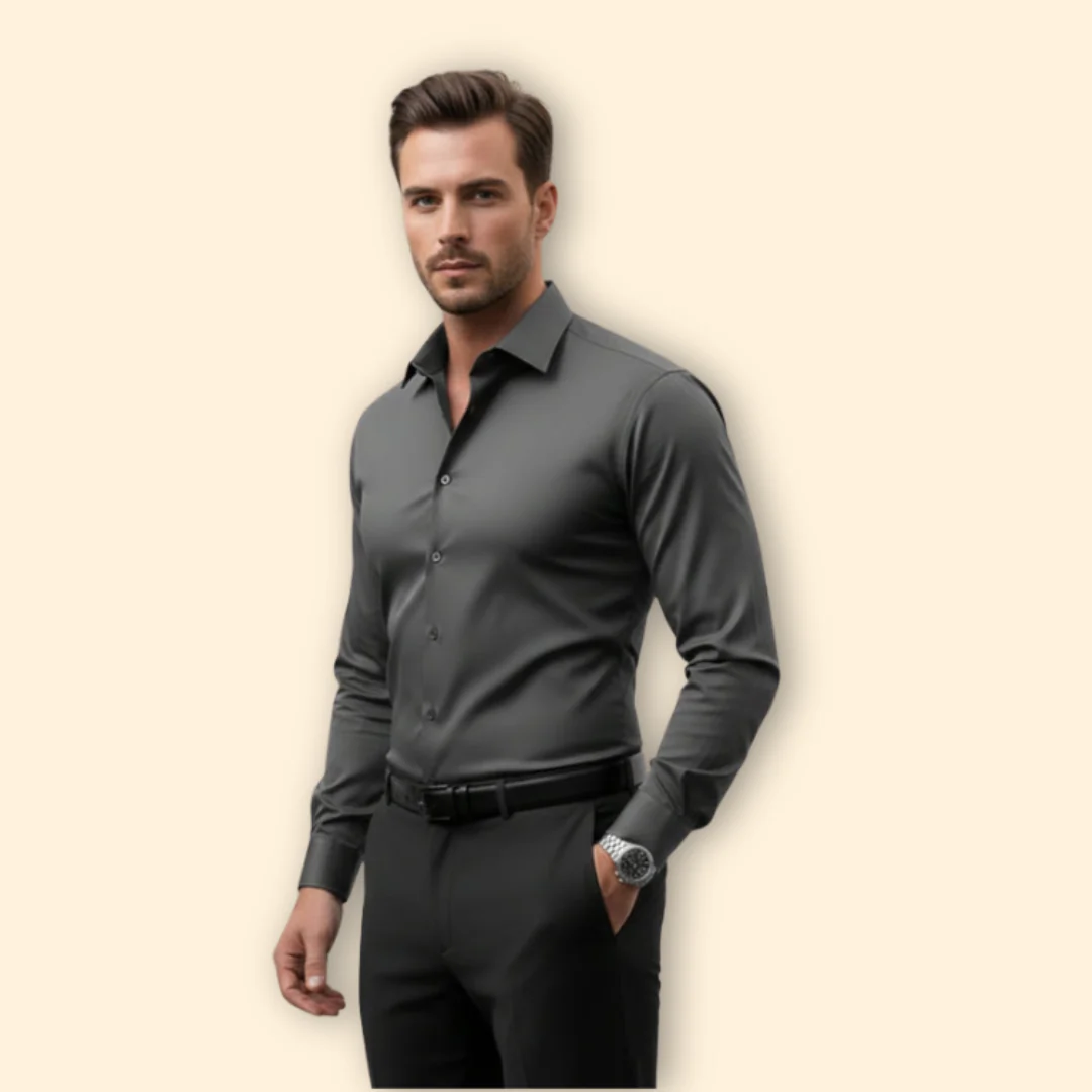 Men’s Slim Fit Shirt with Button Closure - Image 4