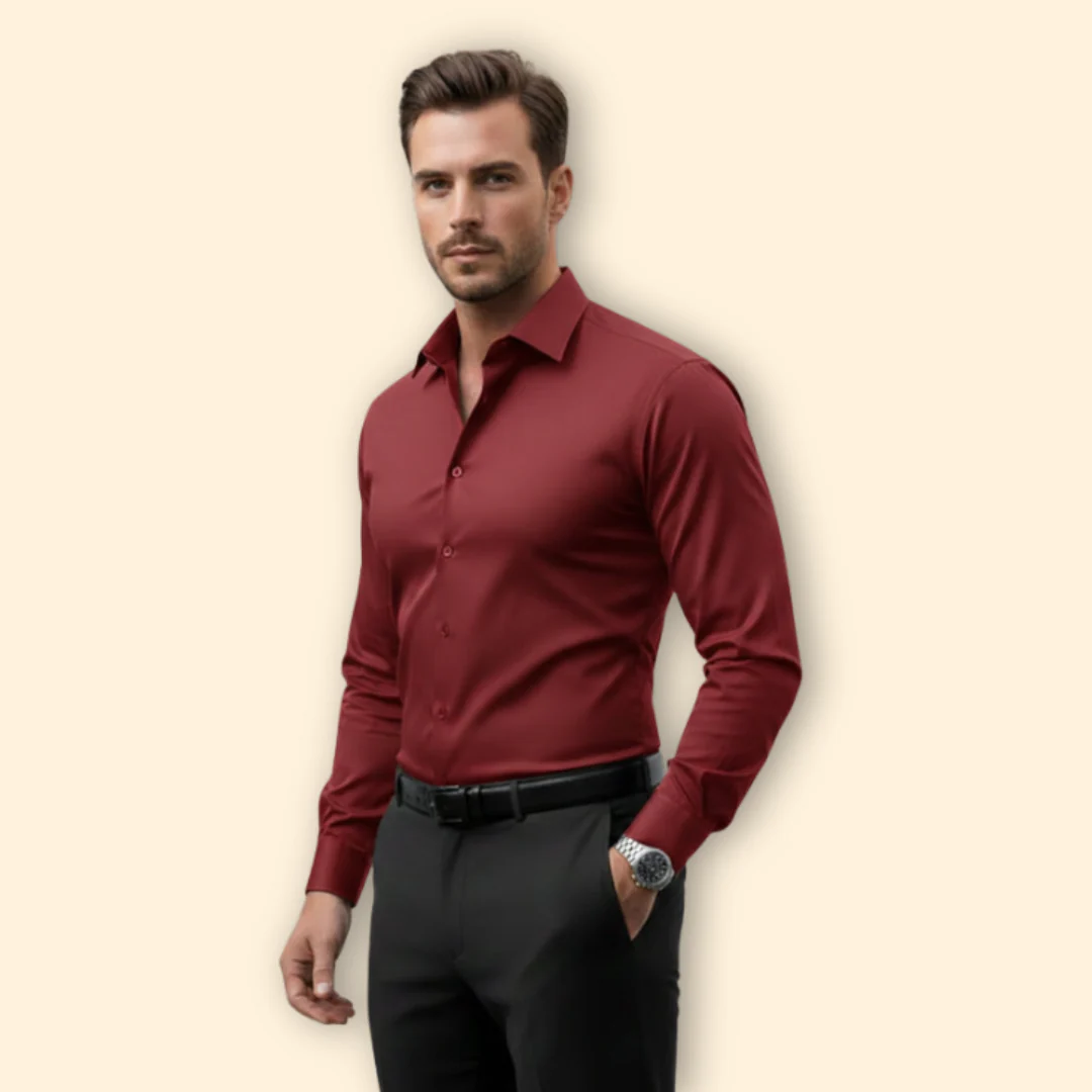 Men’s Slim Fit Shirt with Button Closure - Image 6