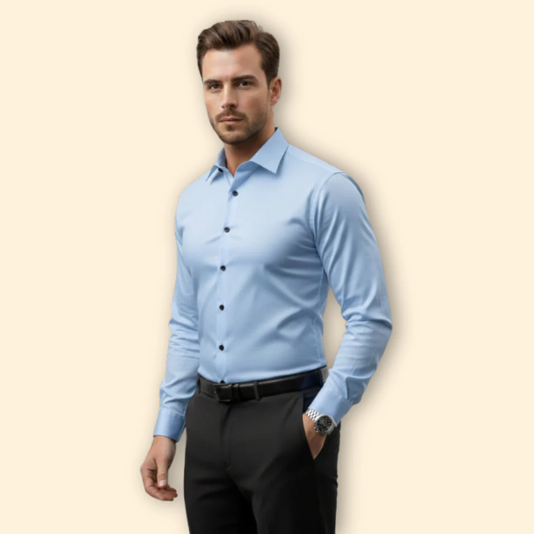 Men’s Slim Fit Shirt with Button Closure - Image 9